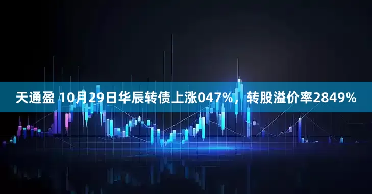 天通盈 10月29日华辰转债上涨047%，转股溢价率2849%